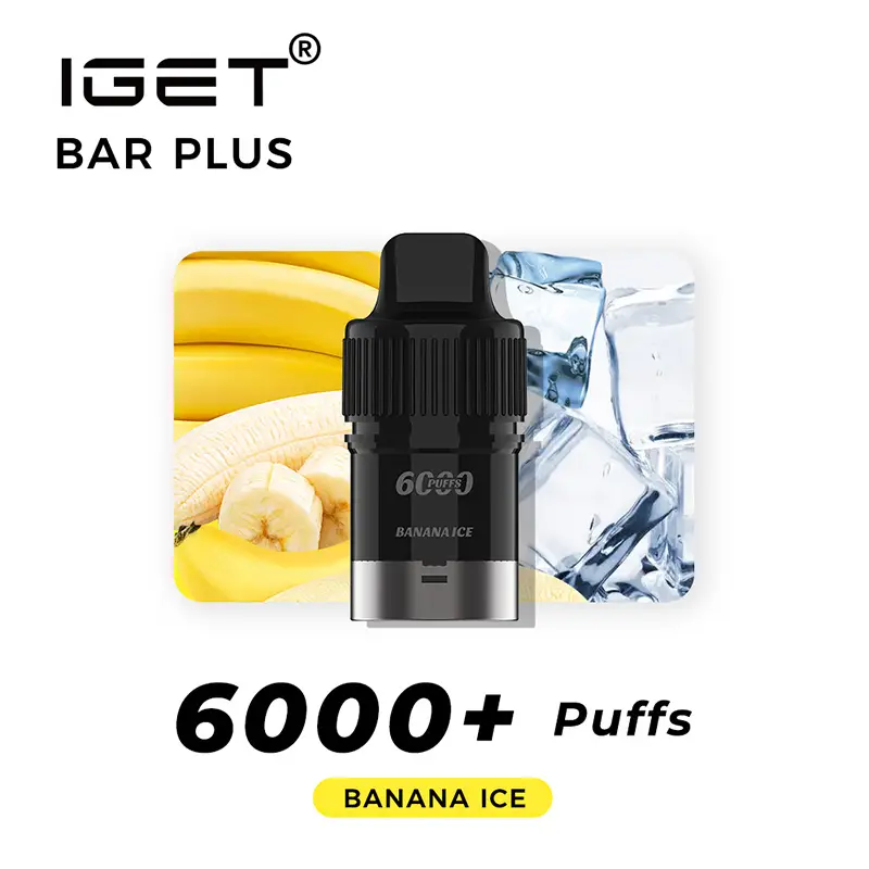 Banana Ice - IGET Bar Plus Pod 6000 Puffs Banana Ice - IGET Bar Plus Pod 6000 Puffs