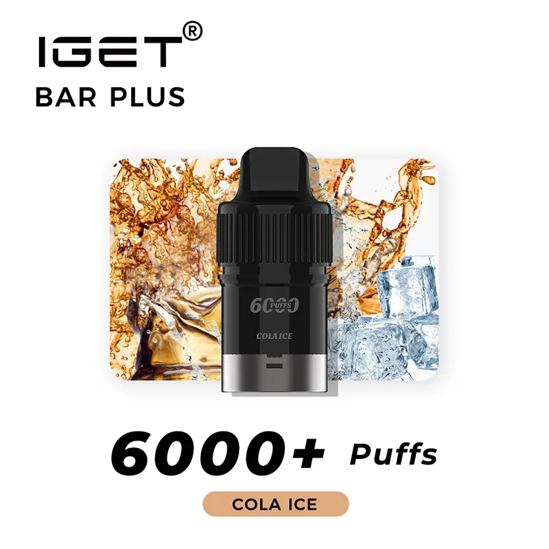IGET Bar Plus Pod 6000 Puffs - Cola Ice IGET Bar Plus Pod 6000 Puffs - Cola Ice