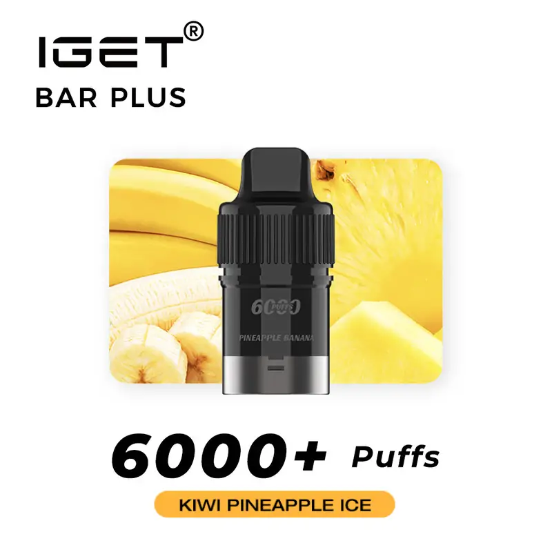 IGET Bar Plus Pod 6000 Puffs - Kiwi Pineapple Ice | New Arrival IGET Bar Plus Pod 6000 Puffs - Kiwi Pineapple Ice | New Arrival