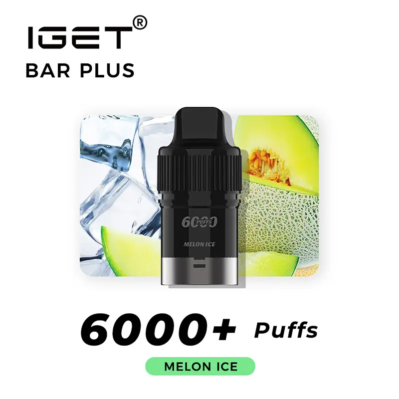 IGET Bar Plus Pod 6000 Puffs - Melon Ice IGET Bar Plus Pod 6000 Puffs - Melon Ice