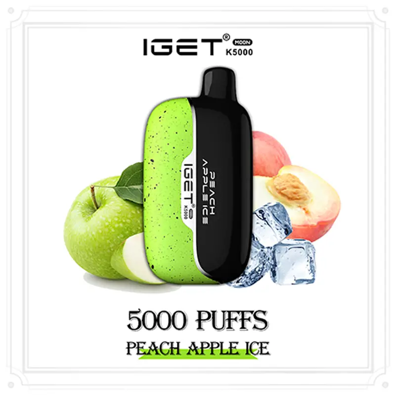 Peach Apple Ice - IGET Moon 5000 Puffs | New Arrival Peach Apple Ice - IGET Moon 5000 Puffs | New Arrival