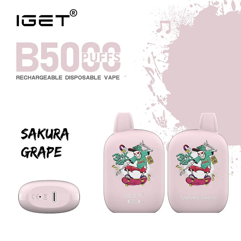 Sakura Grape - IGET B5000 - IGET Vape Online Sakura Grape - IGET B5000 - IGET Vape Online