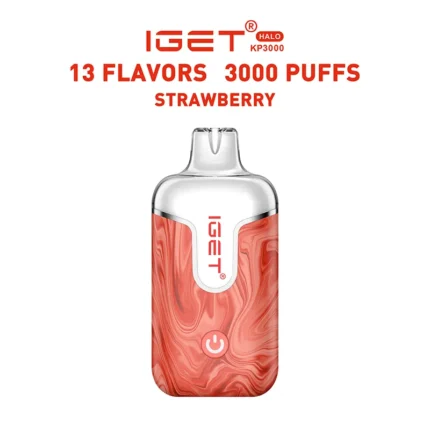 Strawberry - IGET Halo Vape Kit 3000 Puffs - IGET Vape Shop