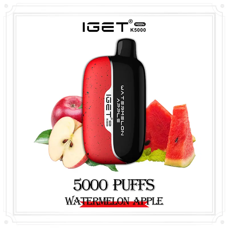 Watermelon Apple - IGET Moon 5000 Puffs | New Arrival Watermelon Apple - IGET Moon 5000 Puffs | New Arrival