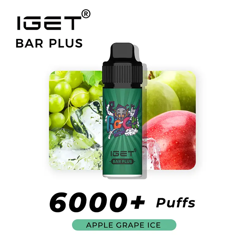IGET Bar Plus 6000 Puffs - Apple Grape Ice IGET Bar Plus 6000 Puffs - Apple Grape Ice